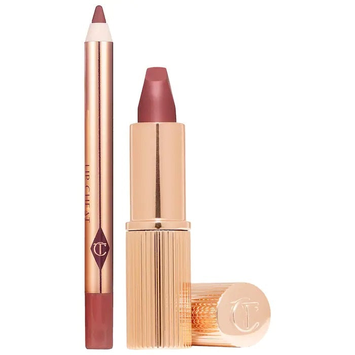 Charlotte Tilbury - Mini Lipstick & Liner Set - Pillow Talk Medium