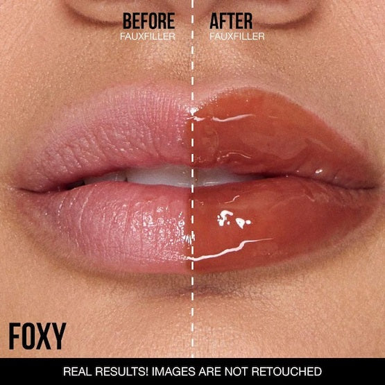 HUDA BEAUTY - Faux Filler Shiny Non-Sticky Lip Gloss - Foxy